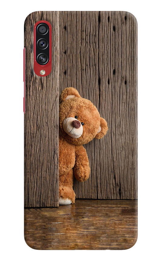 Teddy Wooden Samsung A70s Hard Case Back Cover by Casekaro