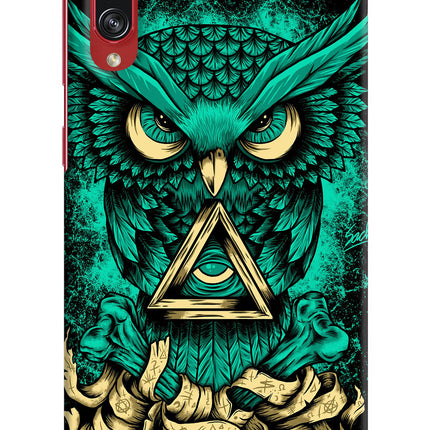 Green Owl Samsung A70s Hard Case Back Cover by Casekaro