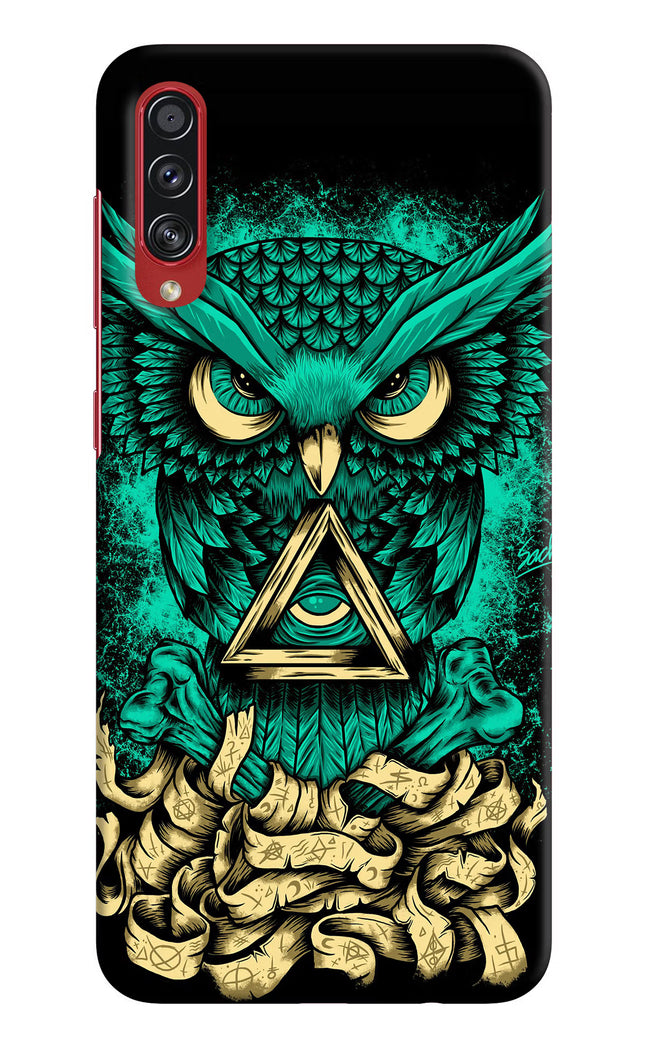 Green Owl Samsung A70s Hard Case Back Cover by Casekaro