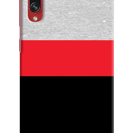 Tri Color Pattern Samsung A70s Hard Case Back Cover by Casekaro