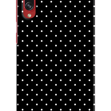 White Dots Samsung A70s Hard Case Back Cover by Casekaro