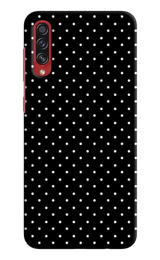 White Dots Samsung A70s Hard Case Back Cover by Casekaro