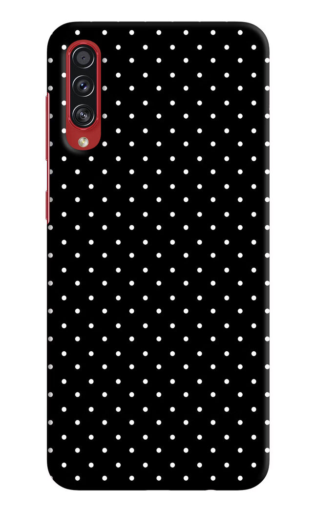 White Dots Samsung A70s Hard Case Back Cover by Casekaro