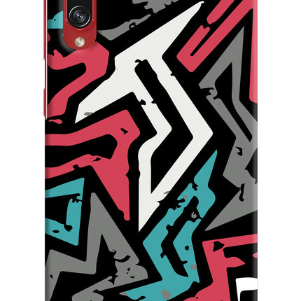 Geometric Graffiti Samsung A70s Hard Case Back Cover by Casekaro