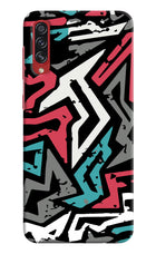 Geometric Graffiti Samsung A70s Hard Case Back Cover by Casekaro