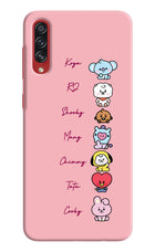 BTS names Samsung A70s Hard Case Back Cover by Casekaro