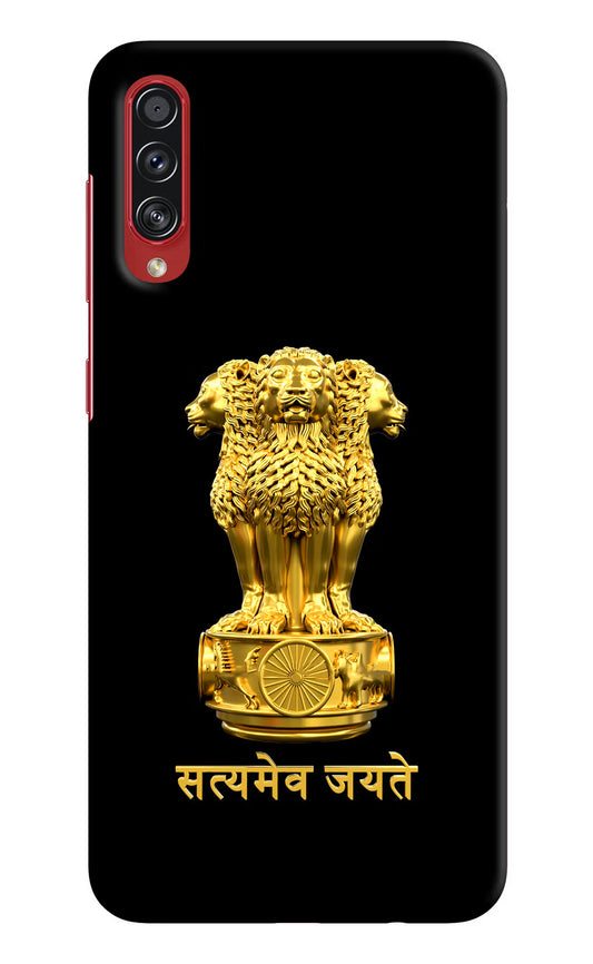 Satyamev Jayate Golden Samsung A70s Hard Case Back Cover by Casekaro