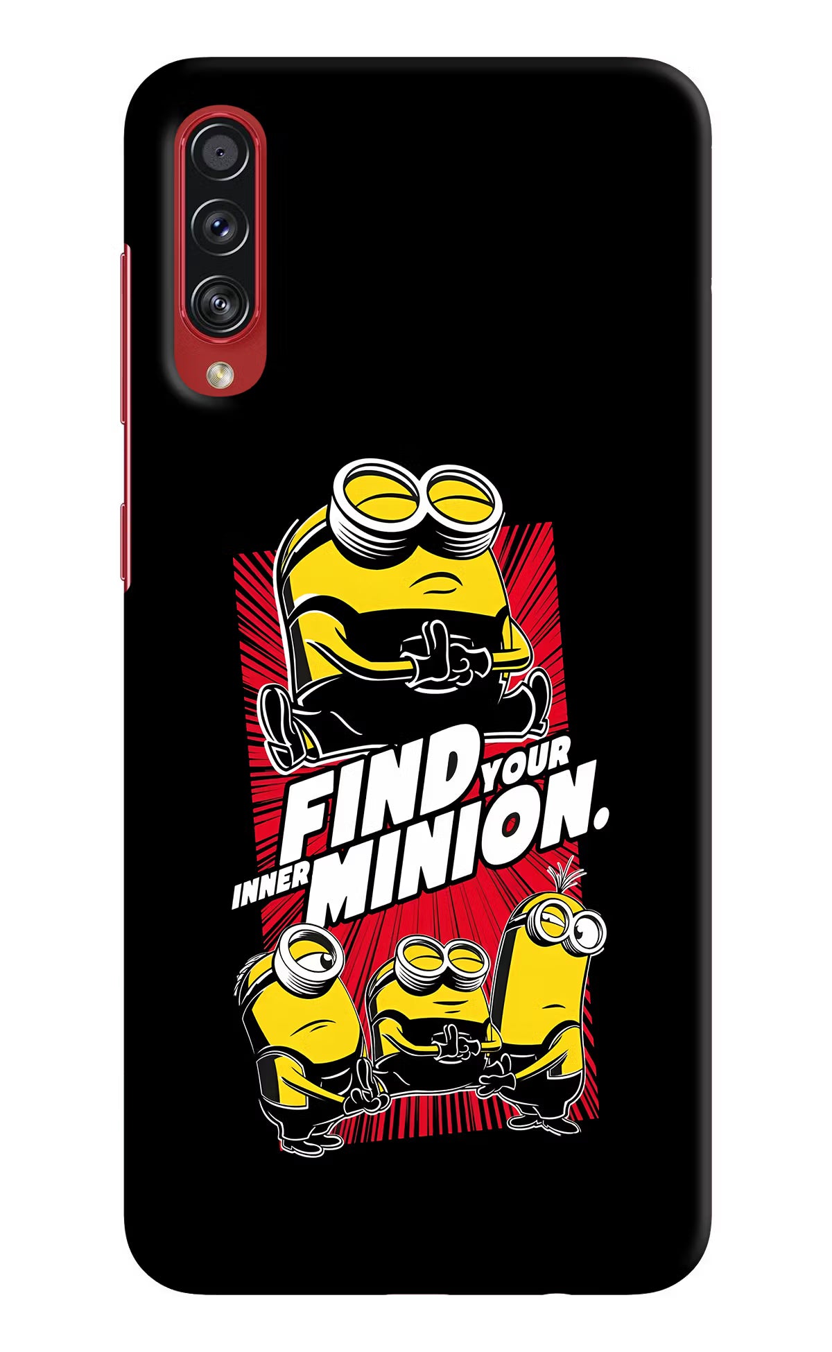 Find your inner Minion Samsung A70s Hard Case Back Cover by Casekaro