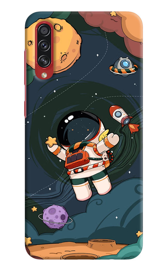 Cartoon Astronaut Samsung A70s Hard Case Back Cover by Casekaro