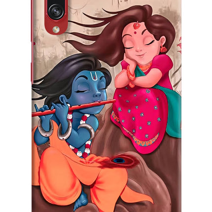 Radhe Krishna Samsung A70s Hard Case Back Cover by Casekaro