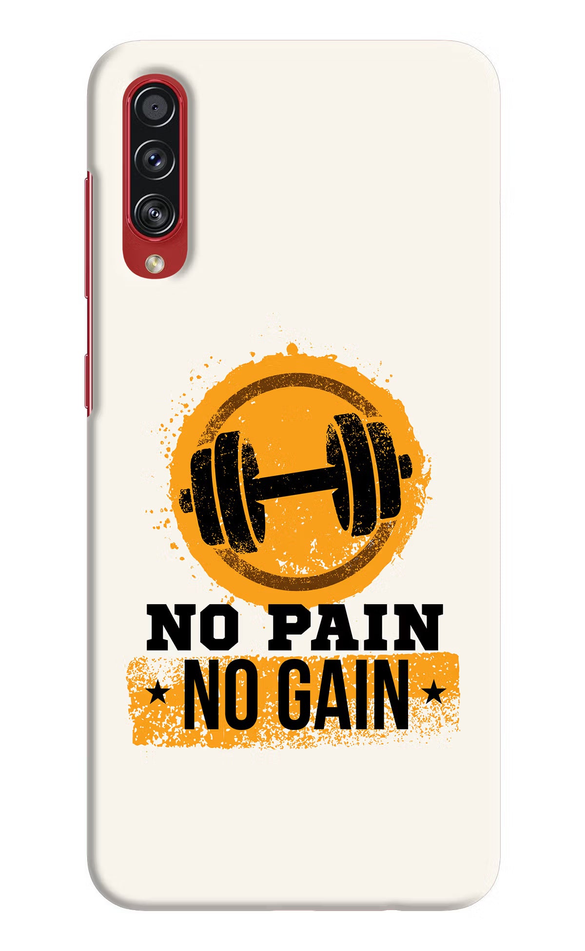 No Pain No Gain Samsung A70s Hard Case Back Cover by Casekaro