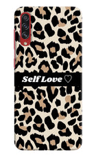 Leopard Print Self Love Samsung A70s Hard Case Back Cover by Casekaro