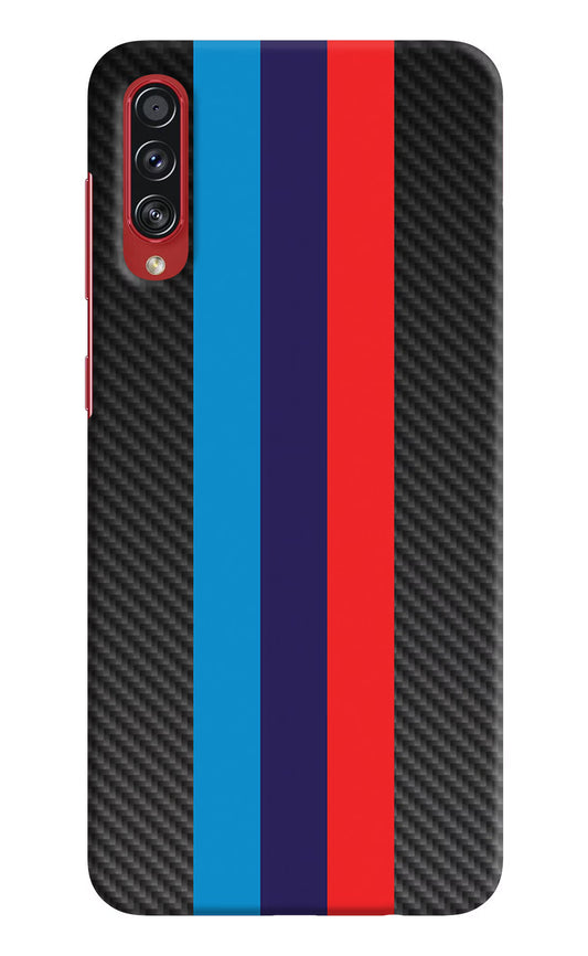 BMW Stripes Pattern Samsung A70s Hard Case Back Cover by Casekaro