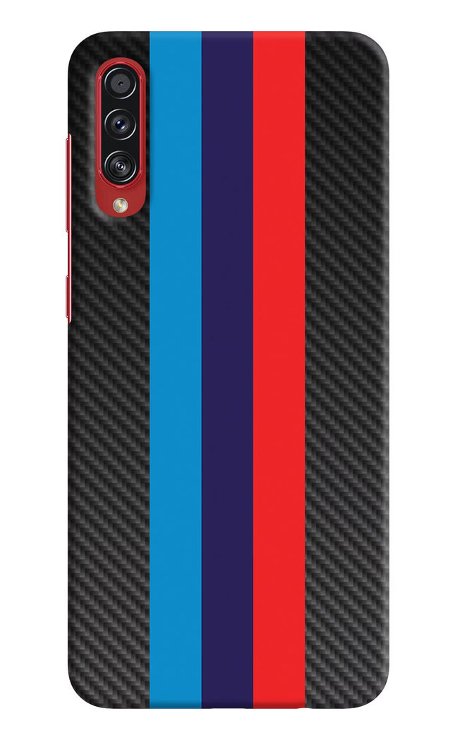 BMW Stripes Pattern Samsung A70s Hard Case Back Cover by Casekaro