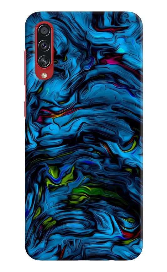 Dark Blue Abstract Samsung A70s Back Cover