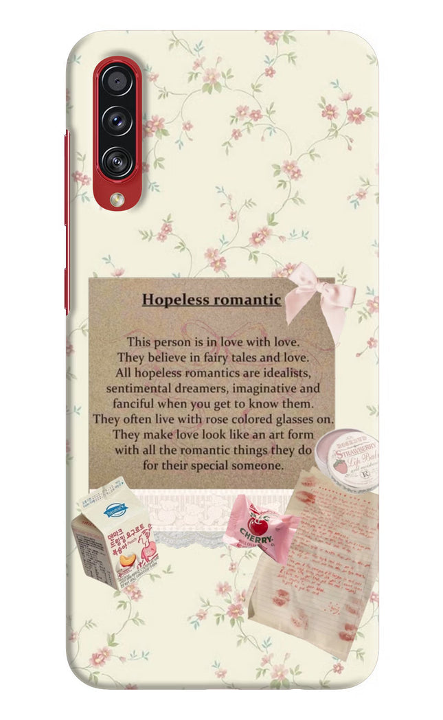 Hopeless Romantic Samsung A70s Hard Case Back Cover by Casekaro