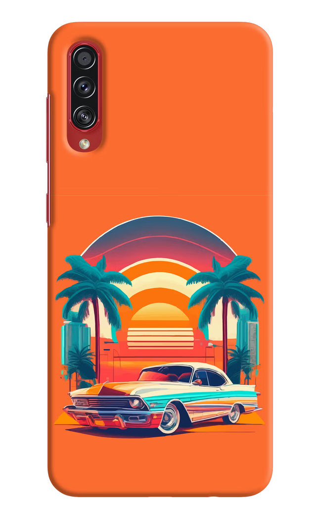 Palm Drive 80s Samsung A70s Hard Case Back Cover by Casekaro