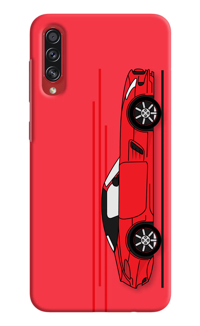 Red Velocity Samsung A70s Hard Case Back Cover by Casekaro