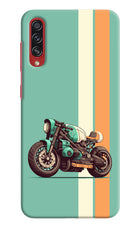 Striped Moto Drift Samsung A70s Hard Case Back Cover by Casekaro