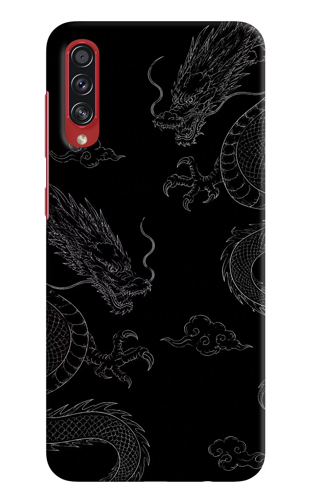 Twin Dragons Samsung A70s Hard Case Back Cover by Casekaro