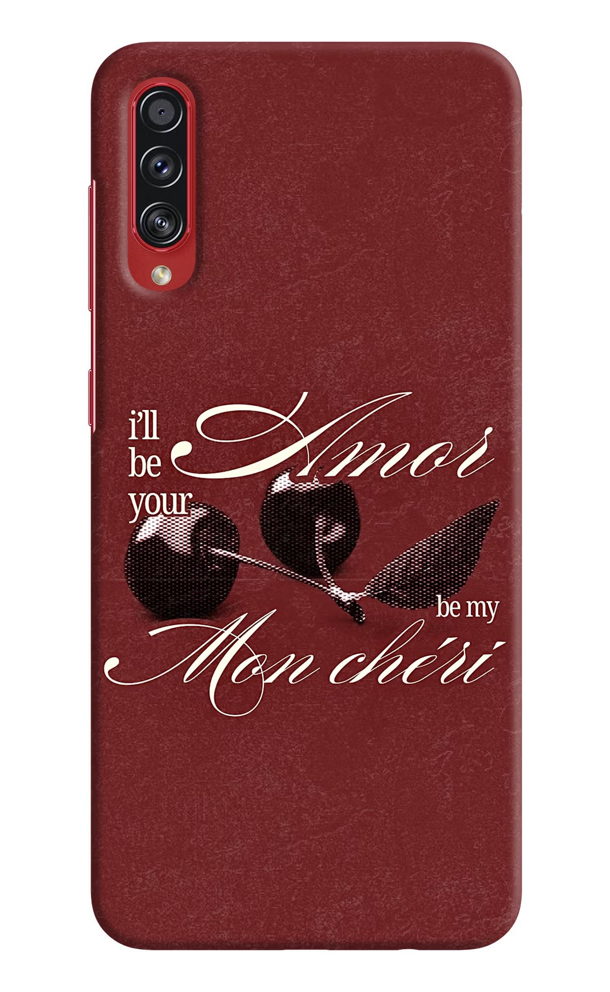 Velvet Cherry Samsung A70s Back Cover