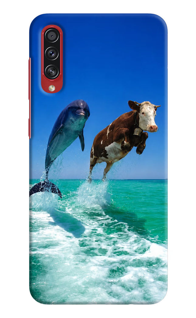 Dolphin vs Cow Samsung A70s Hard Case Back Cover by Casekaro