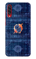 Koi Blue Samsung A70s Back Cover