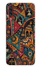 Folk Print Samsung A70s Back Cover