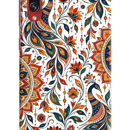 White Mayura Samsung A70s Back Cover
