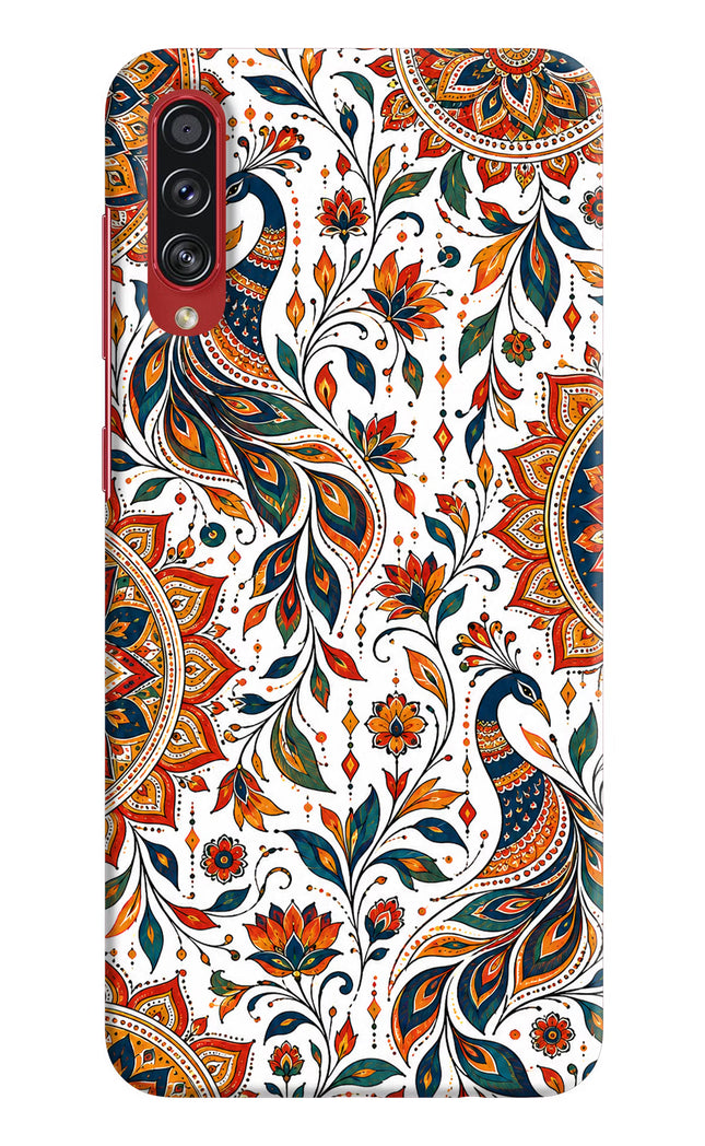 White Mayura Samsung A70s Hard Case Back Cover by Casekaro