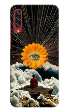 Cosmic Flower Samsung A70s Hard Case Back Cover by Casekaro