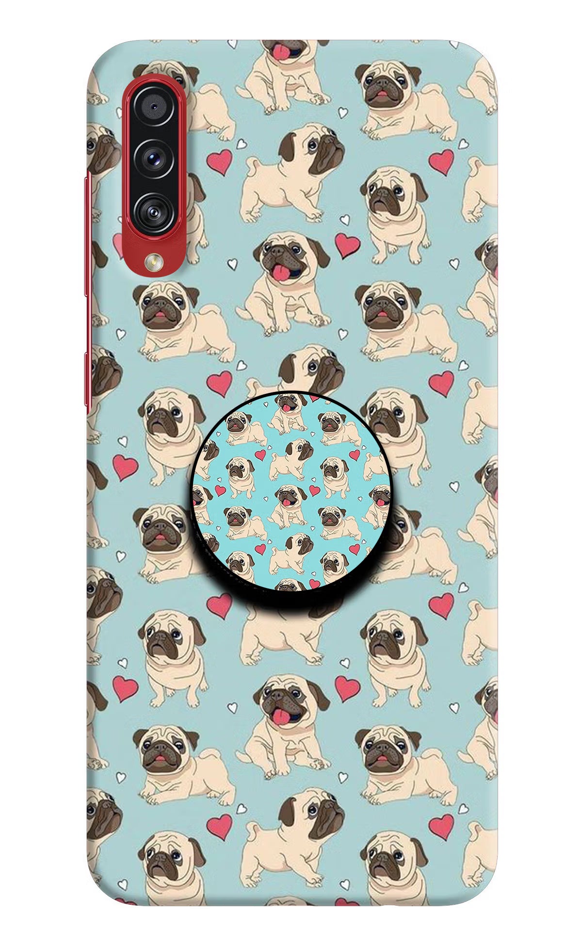 Pug Dog Samsung A70s Pop Case by Casekaro