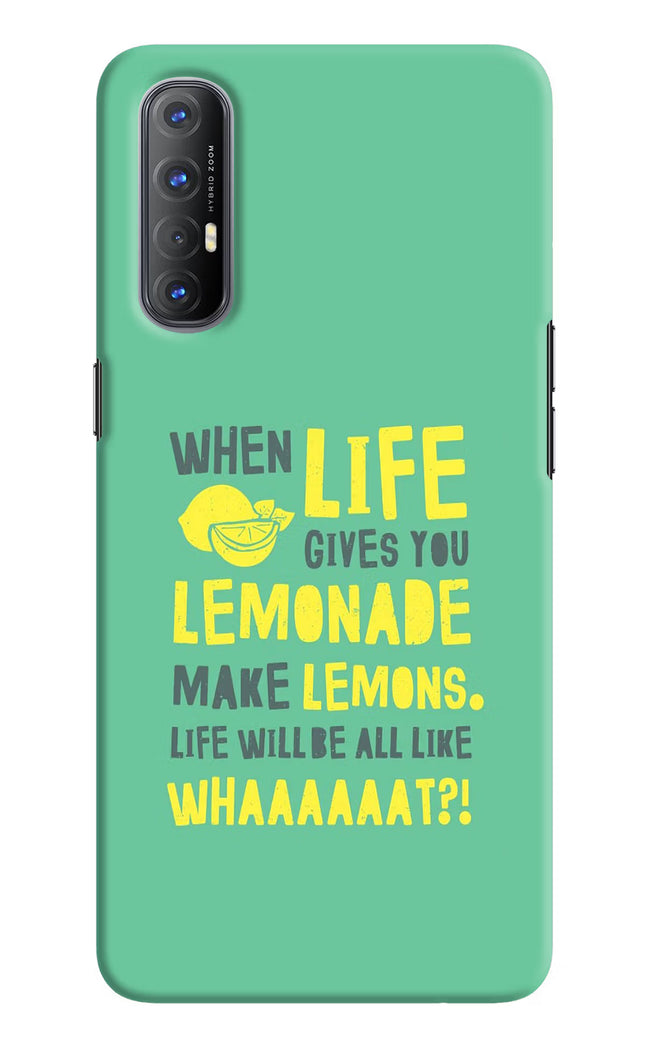 Quote Oppo Reno3 Pro Hard Case Back Cover by Casekaro