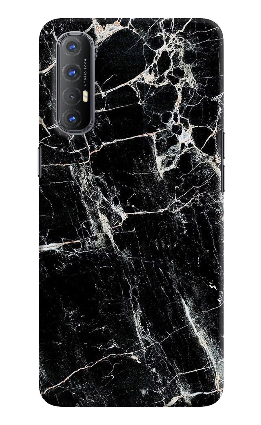 Black Marble Texture Oppo Reno3 Pro Back Cover, Hard case