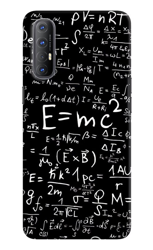 Physics Formula Oppo Reno3 Pro Hard Case Back Cover by Casekaro