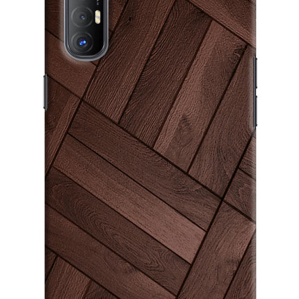 Wooden Texture Design Oppo Reno3 Pro Hard Case Back Cover by Casekaro