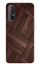 Wooden Texture Design Oppo Reno3 Pro Hard Case Back Cover by Casekaro