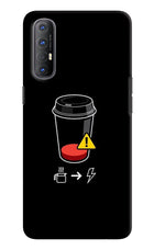 Coffee Oppo Reno3 Pro Hard Case Back Cover by Casekaro