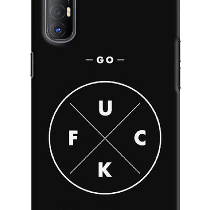 Go Fuck Yourself Oppo Reno3 Pro Hard Case Back Cover by Casekaro