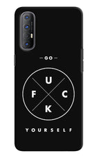 Go Fuck Yourself Oppo Reno3 Pro Hard Case Back Cover by Casekaro