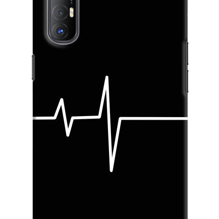 Heart Beats Oppo Reno3 Pro Hard Case Back Cover by Casekaro