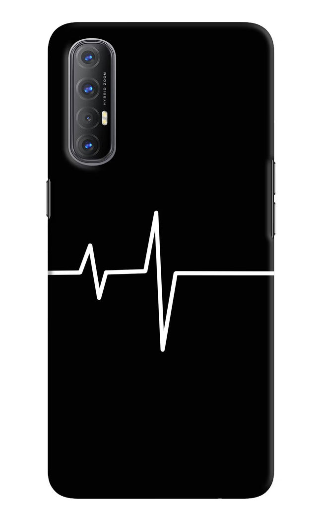 Heart Beats Oppo Reno3 Pro Hard Case Back Cover by Casekaro