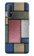 Multicolor Jeans Oppo Reno3 Pro Hard Case Back Cover by Casekaro