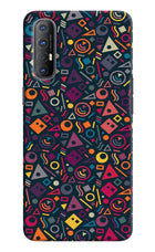 Geometric Abstract Oppo Reno3 Pro Hard Case Back Cover by Casekaro
