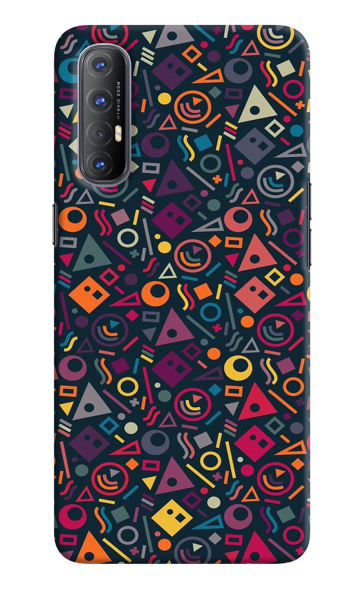 Geometric Abstract Oppo Reno3 Pro Hard Case Back Cover by Casekaro