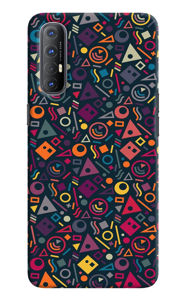 Geometric Abstract Oppo Reno3 Pro Hard Case Back Cover by Casekaro