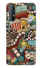 Cinema Abstract Oppo Reno3 Pro Hard Case Back Cover by Casekaro