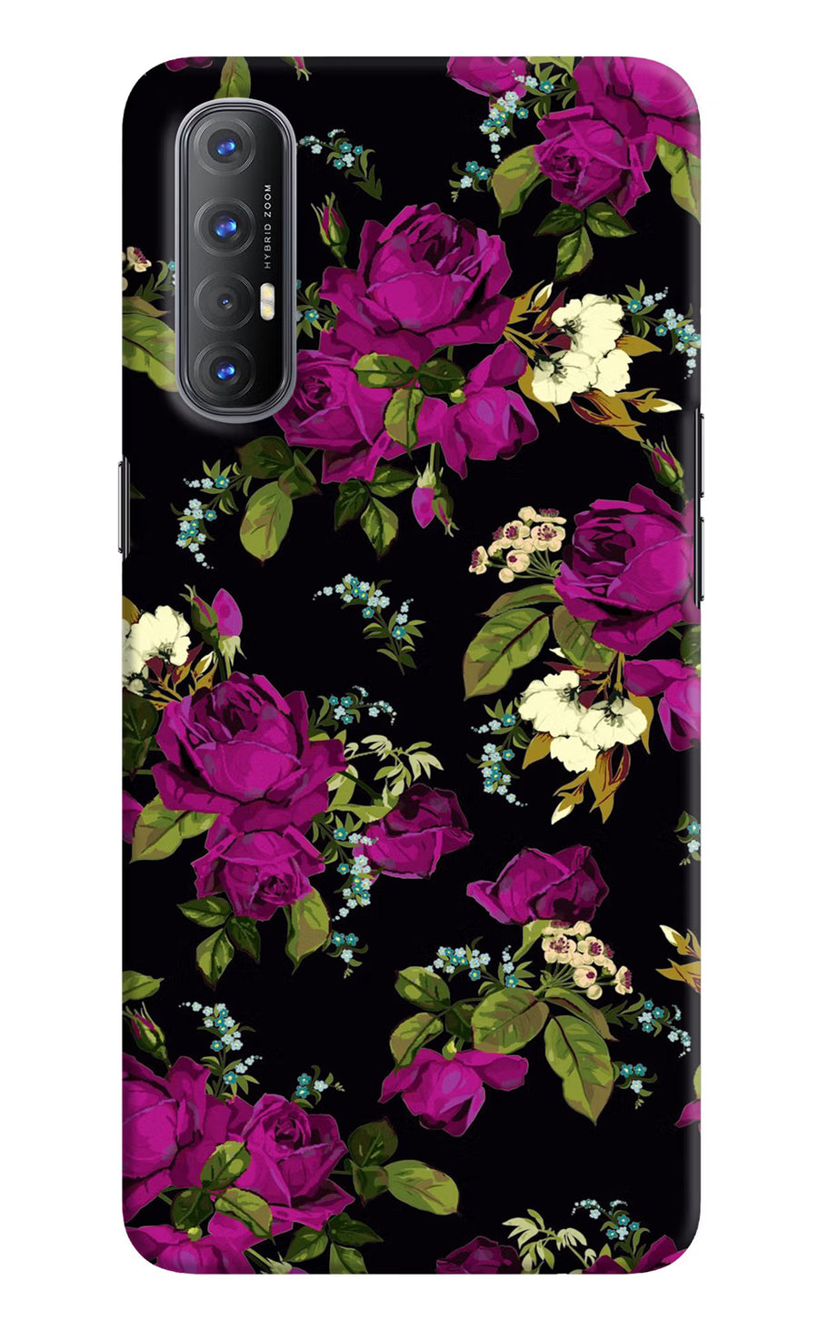 Flowers Oppo Reno3 Pro Back Cover, Hard case