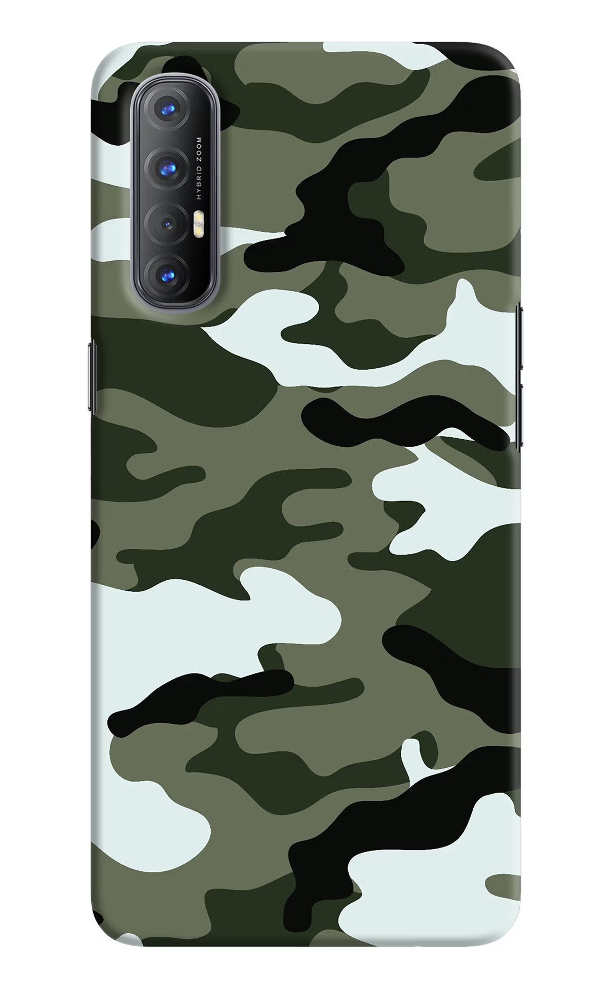 Camouflage Oppo Reno3 Pro Hard Case Back Cover by Casekaro