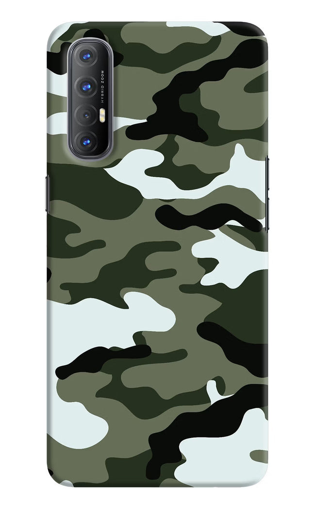 Camouflage Oppo Reno3 Pro Hard Case Back Cover by Casekaro